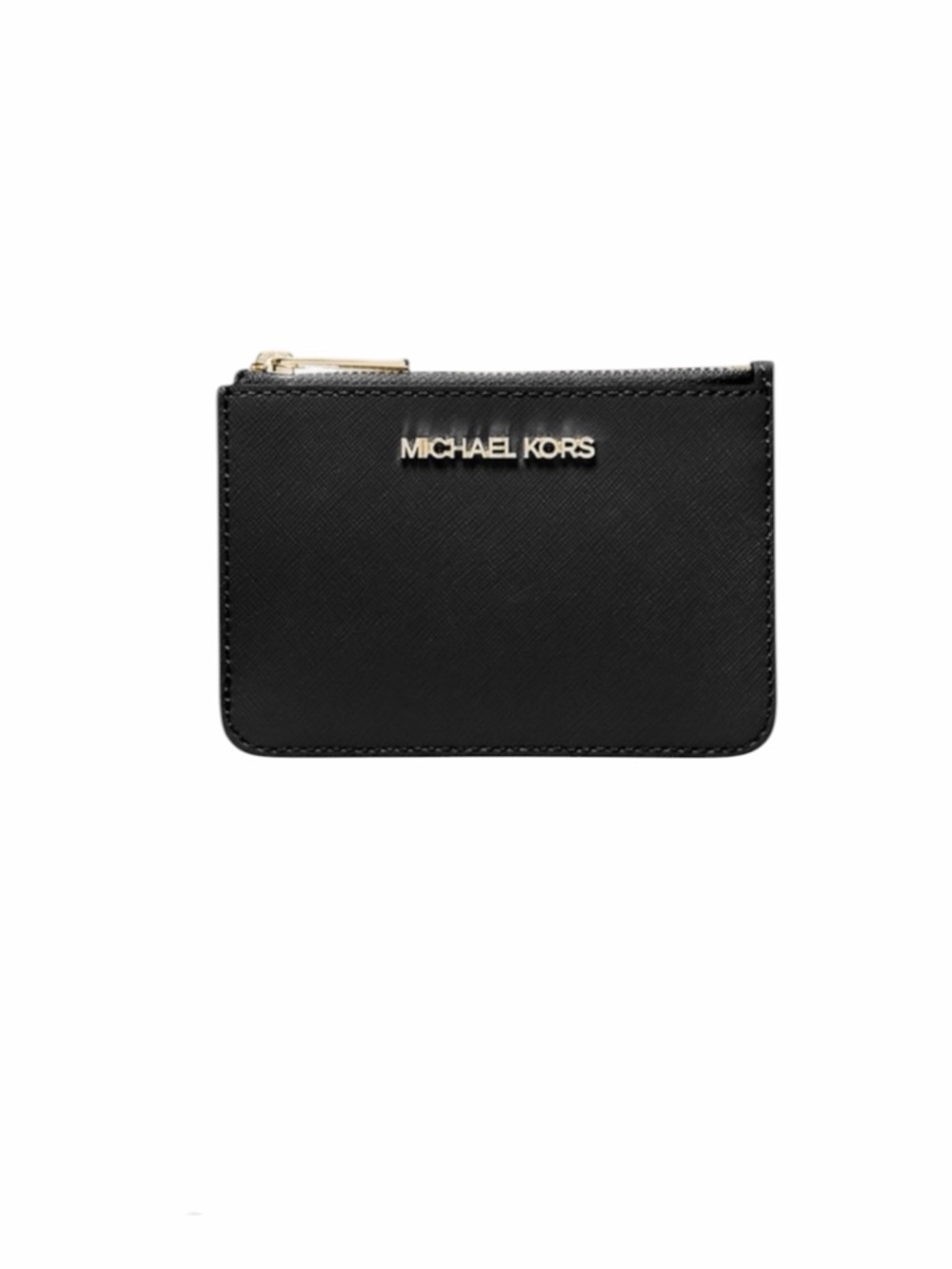 Michael Kors Jet Set Travel Black Saffiano Leather Coin Pouch NWT